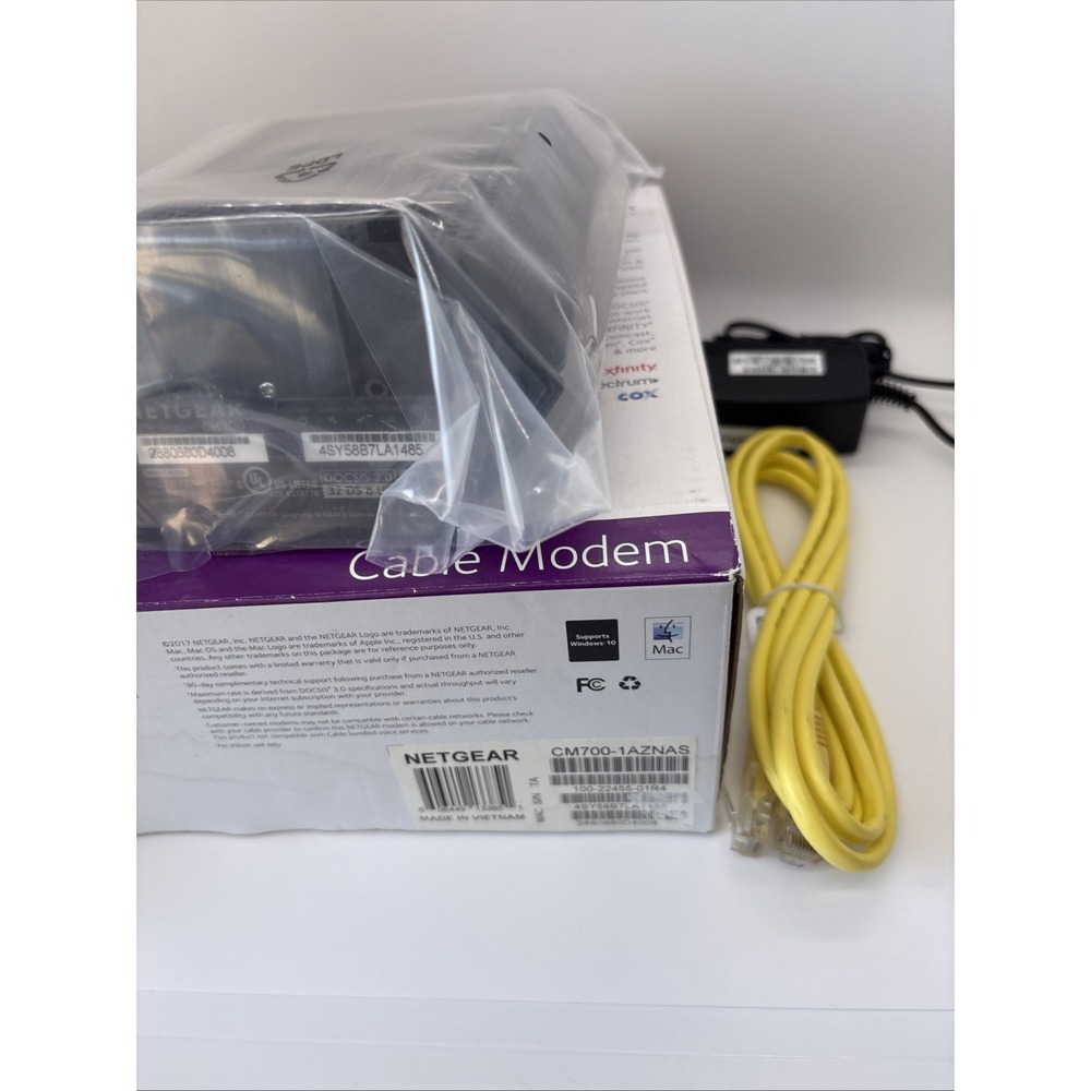 NEW NETGEAR CM700 High Speed Cable Modem - Picture 6 of 8